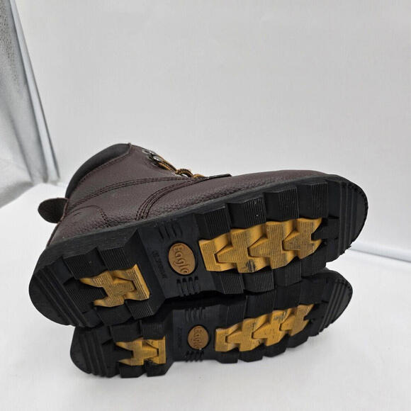 Eagle Work‎ Boot Genuine Leather Heavy Duty Size 7 Oil Resistant Brown - Picture 9 of 10